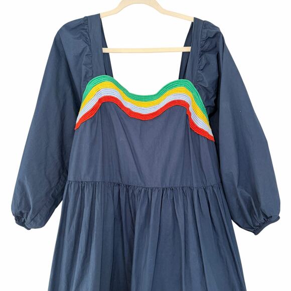 Corey Lynn Calter Ophelia Mini Dress | Organic Cotton Size XL Coastal Boho - Picture 3 of 15